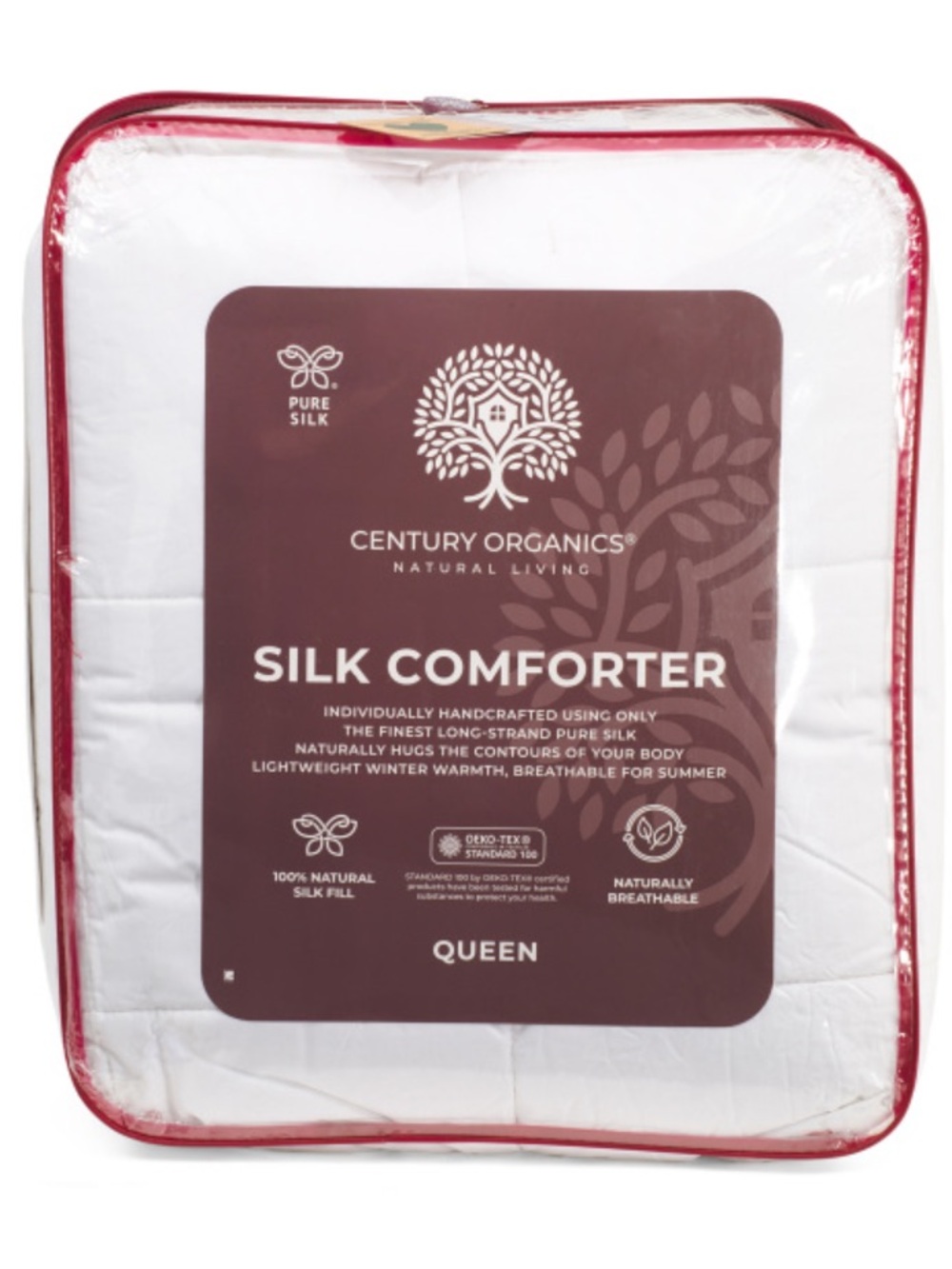 CENTURY ORGANICS White Silk Comforter